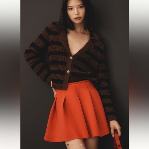 NWT Maeve pleated scuba miniskirt - Picture 1 of 12